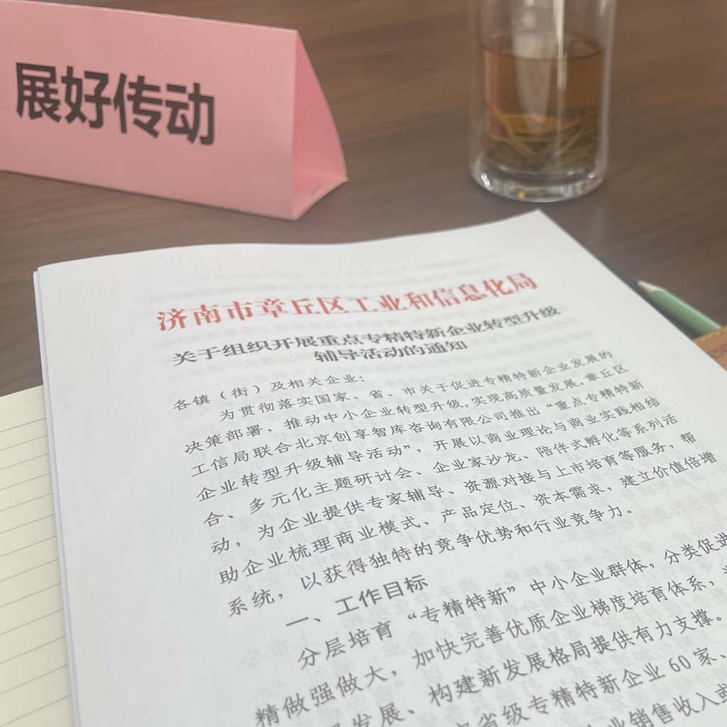 响应政策,展好参加区“重点专精特新企业转型升级活动”